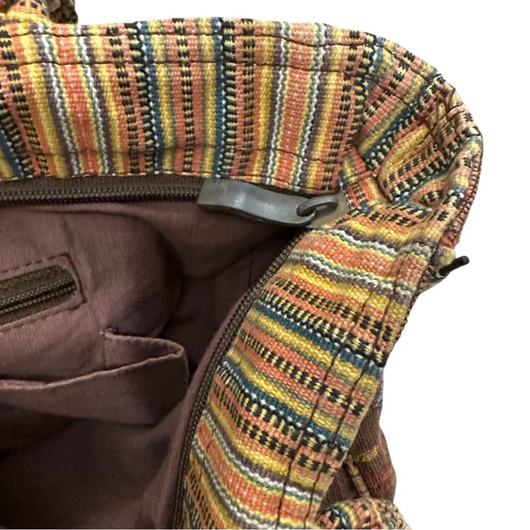 Laurel Burch embroidered canvas cotton iconic galloping horses shoulder bag - Picture 9 of 13